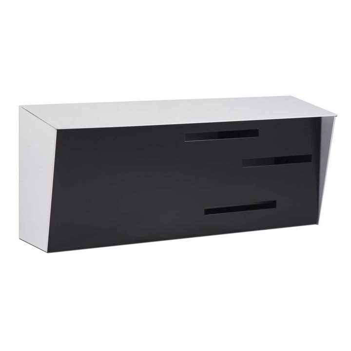 Modern Mailbox | Mid Century - White/Black for wholesale by Modern Mailbox