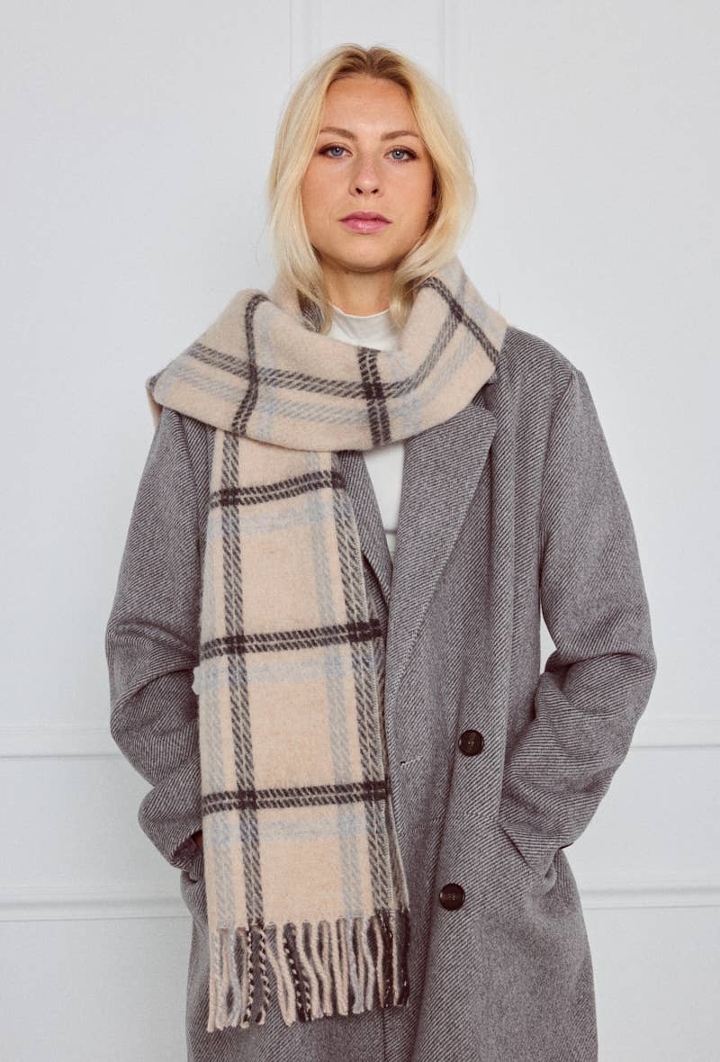 BYREN | ÉLINE L'ATELIER – Großhandel Schal – Damen – Karierter Wollschal FL201DF
