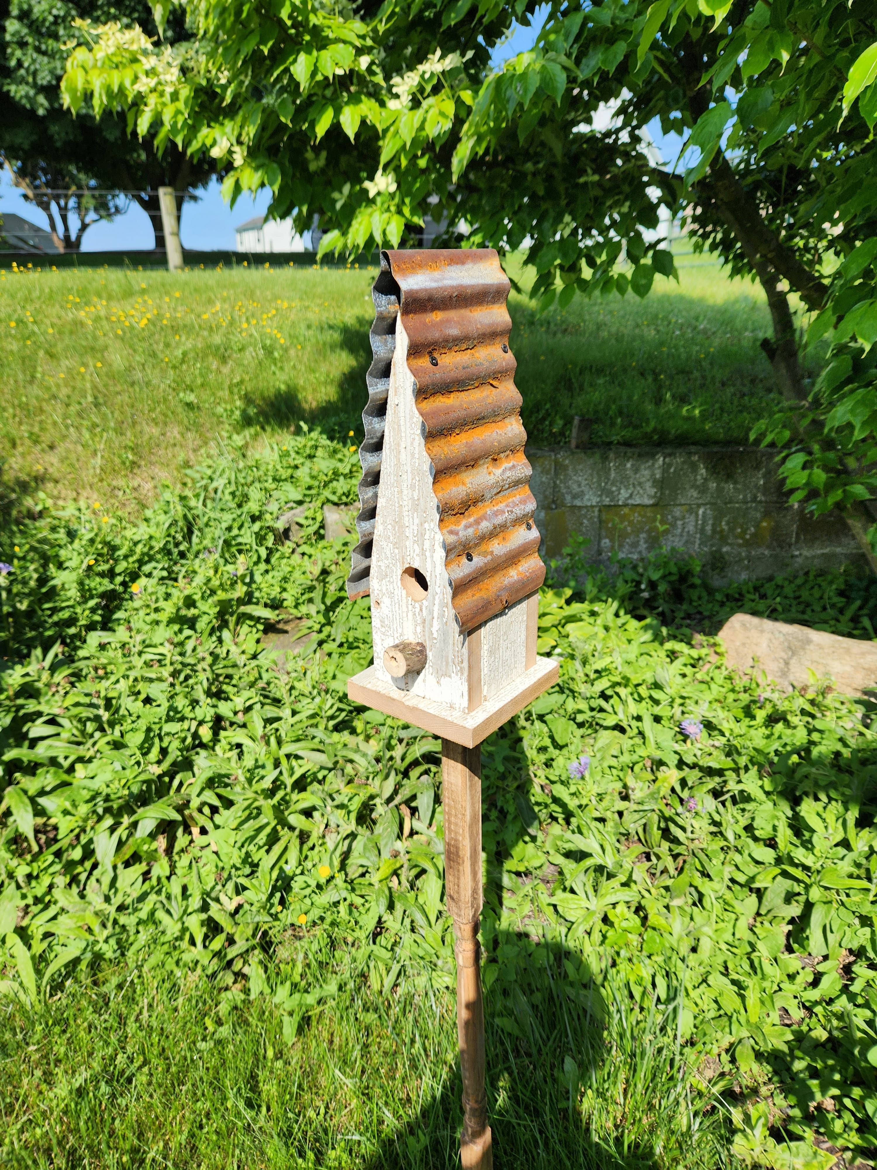 Flying Heart Threads - Wholesale Bird House - Rustic Reclaimed Barnwood Large Church2