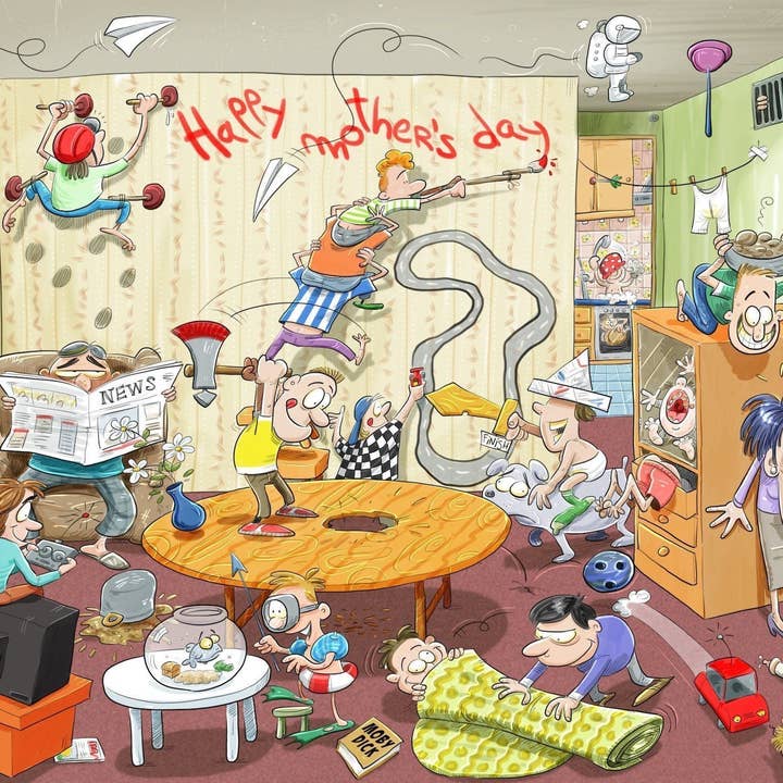 All Jigsaw Puzzles - Vente Puzzle – adulte - Chaos pour la fête des mères - Puzzle n° 42