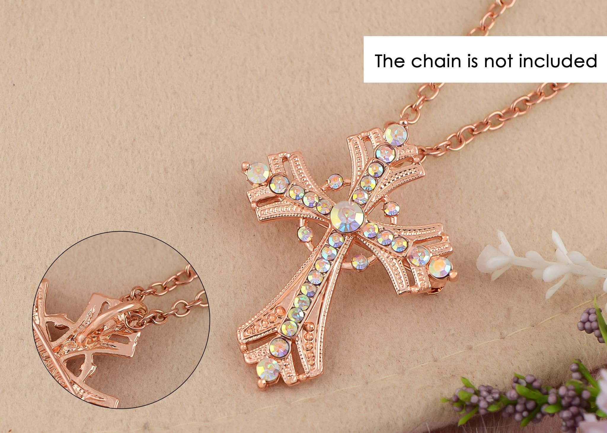 AK Brand - Vendita all'ingrosso Spille - Spilla a forma di croce religiosa argentata con strass30