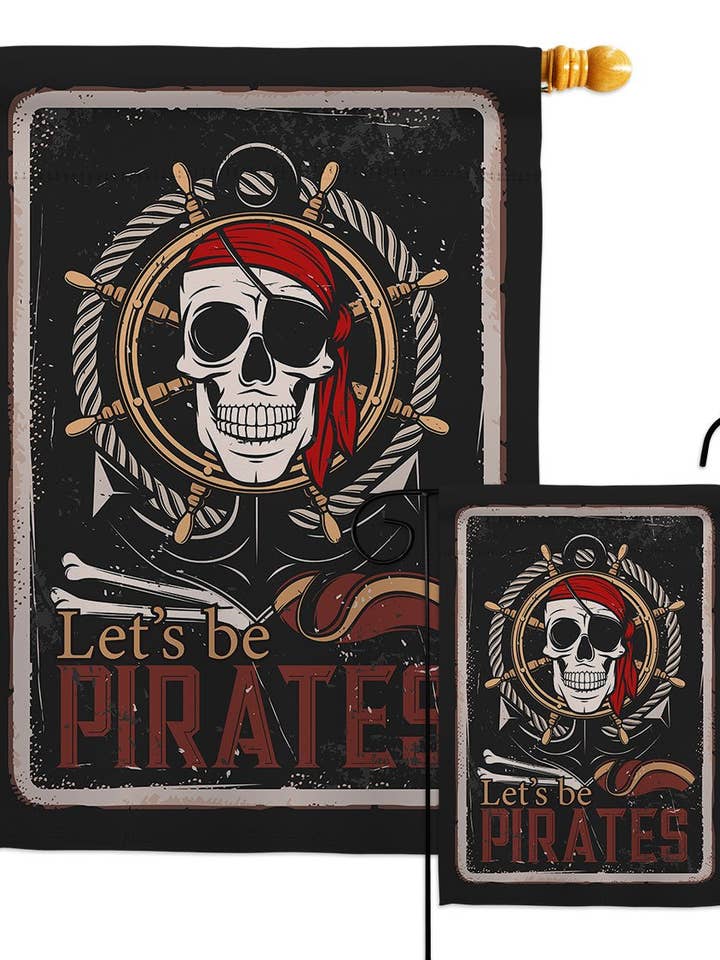 Flag Pirates Pirate International Talk Like A Day Garden for wholesale by Two Group Flag Co