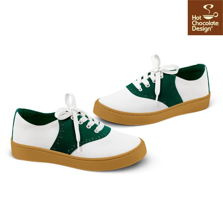 Popping Candy - Wholesale Lifestyle trainers – Women′s - Hot Chocolate Design - Saddle Sneakers Green6
