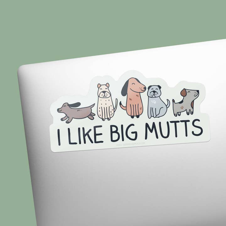 Sentinel Supply - Wholesale Sticker - I Like Big Mutts Vinyl Decal - Funny Dog Sticker1