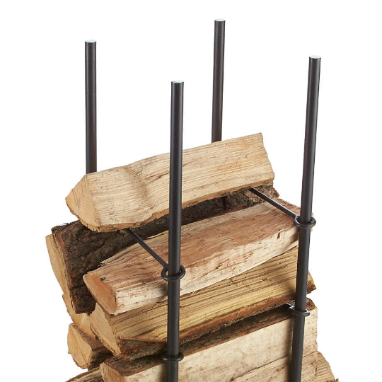 DDecorStore – Engroshandel Bålfad – Træstativ i stål til opbevaring af brænde2