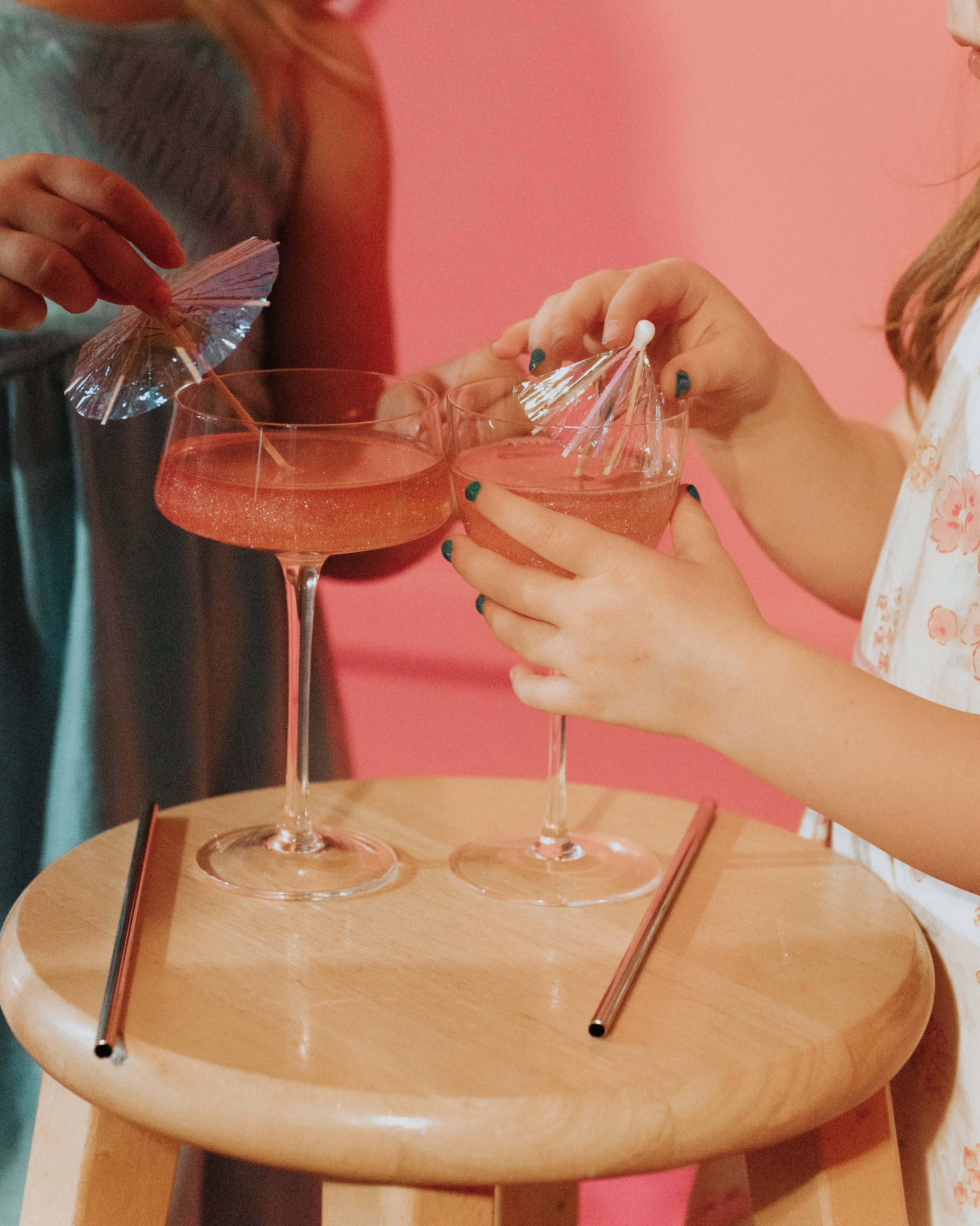 Glitter Faced - Wholesale Cocktail Mix/Syrup - Blush - Edible Glitter For Drinks5