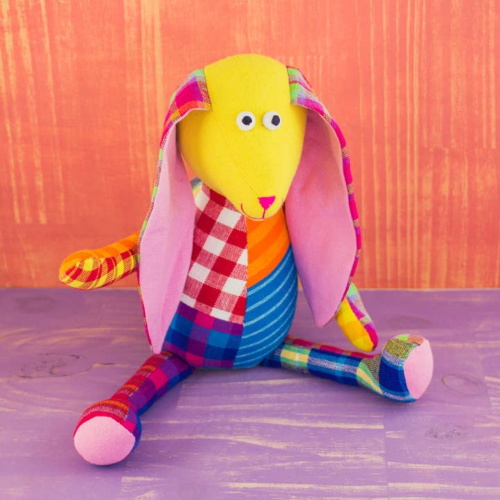 Mr. Ellie Pooh - Wholesale Doll - Kids - Patchwork Doll Rabbit Large