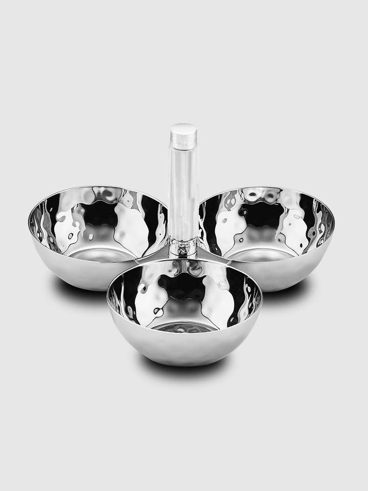 Tundra Triple Bowl w/White Resin for wholesale by Mary Jurek Design Inc