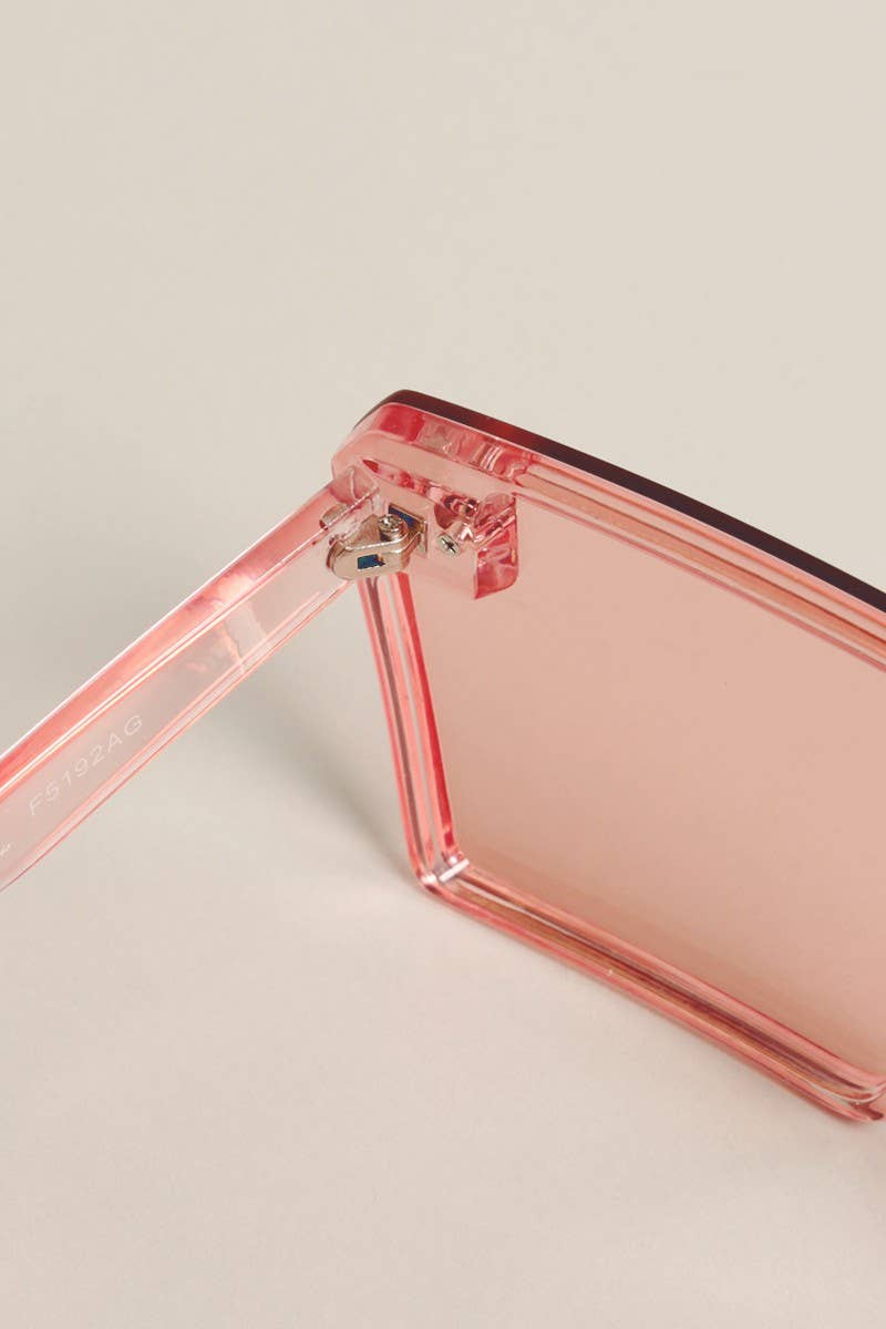 12 VERSCHILLENDE KLEUREN Uniseks transparante zonnebril met platte bovenkant voor groothandel op Faire14