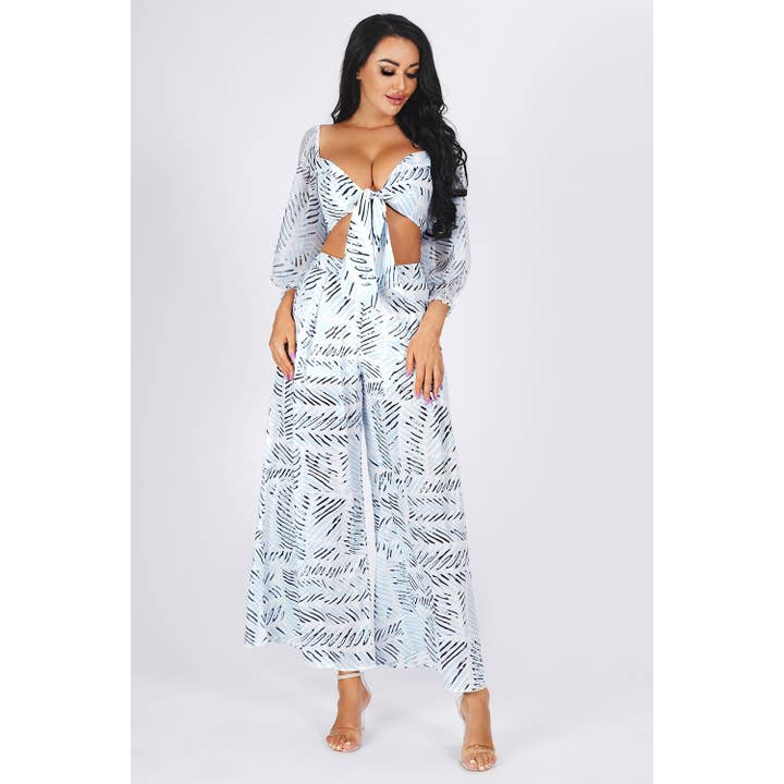 Long Sleeves Matching Pants Set for wholesale by Chicways