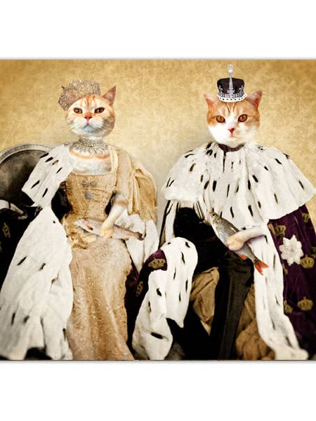 Rulers of the Household - 8x10 Orange Cats Photography Print for wholesale by The Lonely Pixel