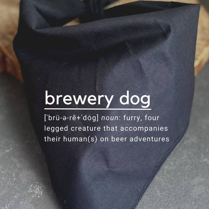 Brewery Dog "Dictionary Definition" Bandana for wholesale by Craft Beer Pet Gear