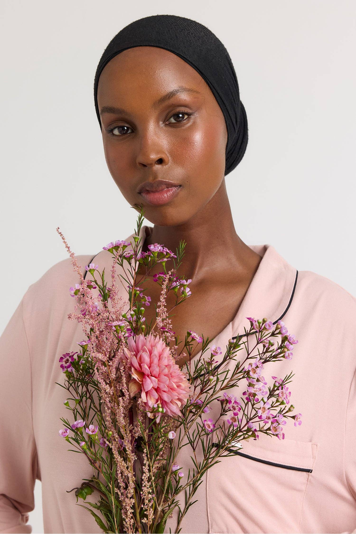 Bamboo Long Pyjama Set in Pink for wholesale on Faire5