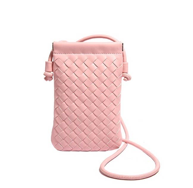 Hatzzi – bolsa tiracolo - Mulher por atacado – Mala a Tiracolo em Pele Vegan Entrançada para Telemóvel5