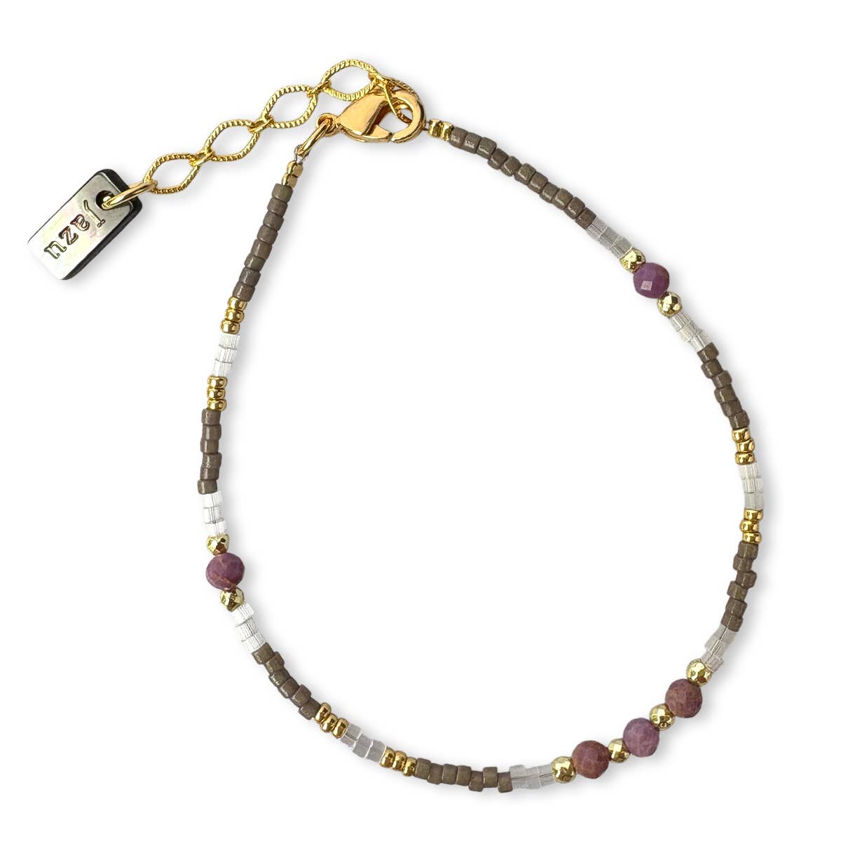 Jazu Jewellery – Pulseira de missangas por atacado – Pulseira com miçangas e pedras semipreciosas12