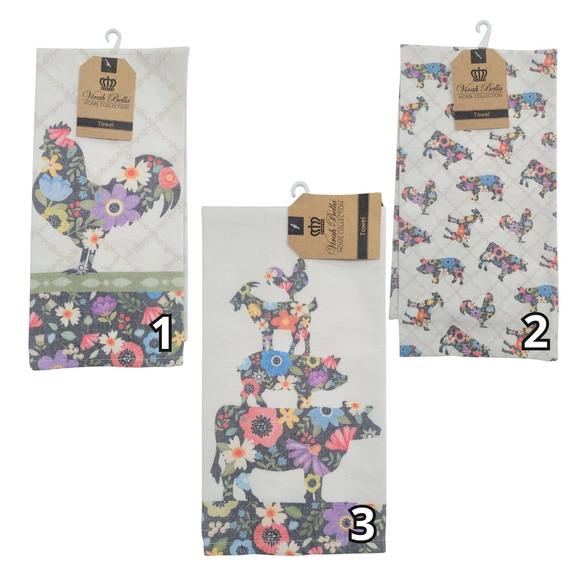 Duke Imports - Venta al por mayor Paños de cocina - Toallas de cocina con temática de animales de granja "Country Barn"5