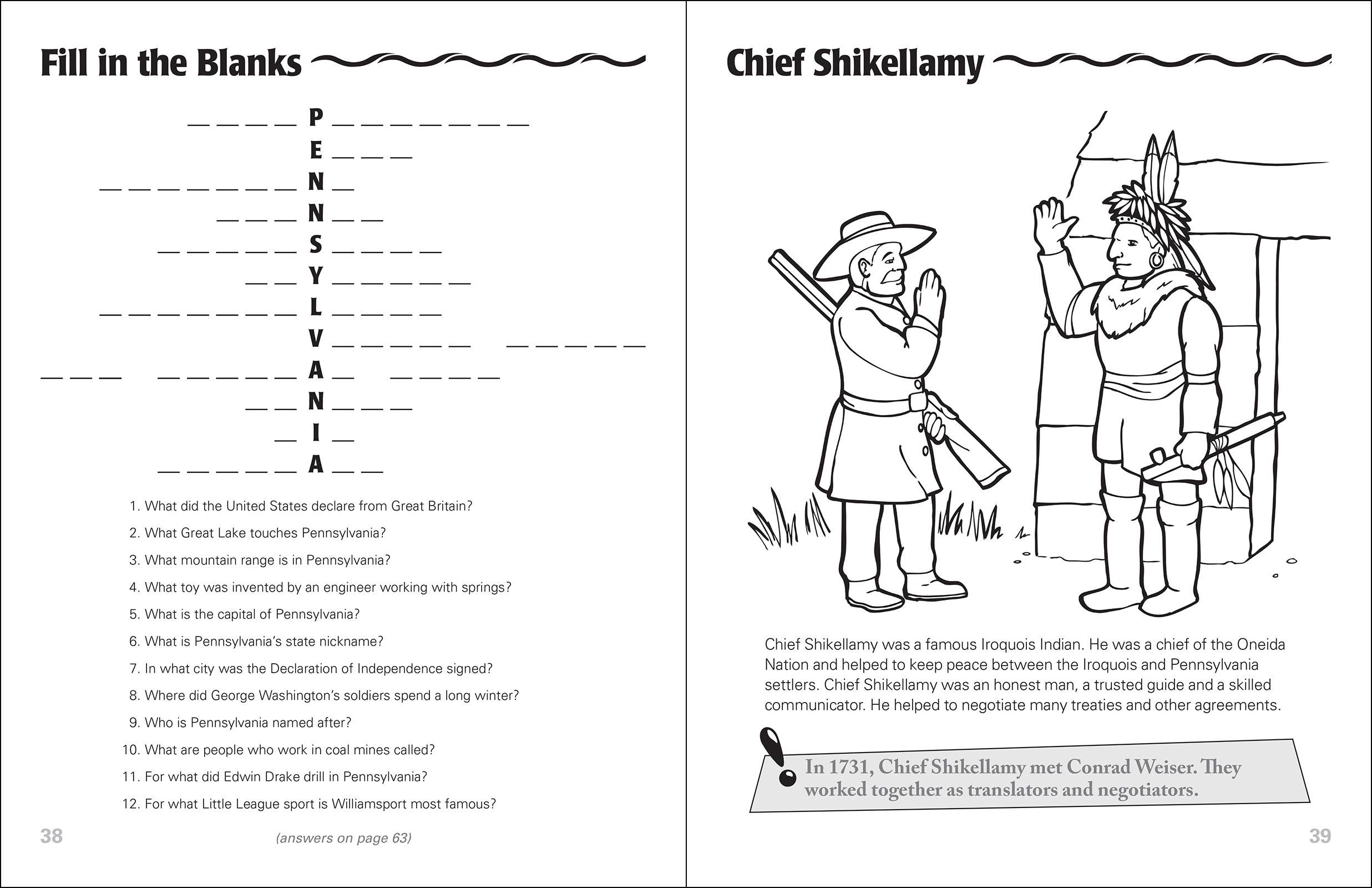 AdventureKEEN - Wholesale Coloring & Activity Book - Kids & Baby - Pennsylvania Activity Book5