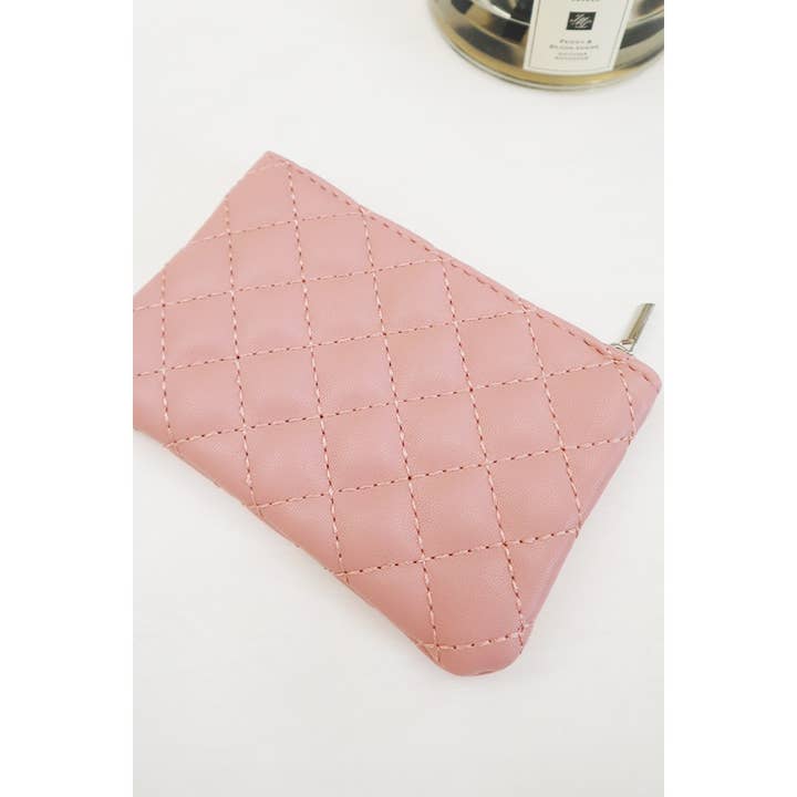 MIX COLOR Rhombus Pattern Zipper Coin Purse for wholesale on Faire6