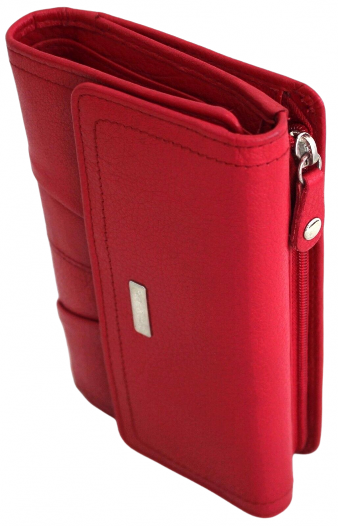hide & chic – Engroshandel Tegnebog - Dame – RFID pung i fuldnarvet koskindslæder. Sort, brun, blå eller rød. Stil nr. 21004 Hide & Chic21