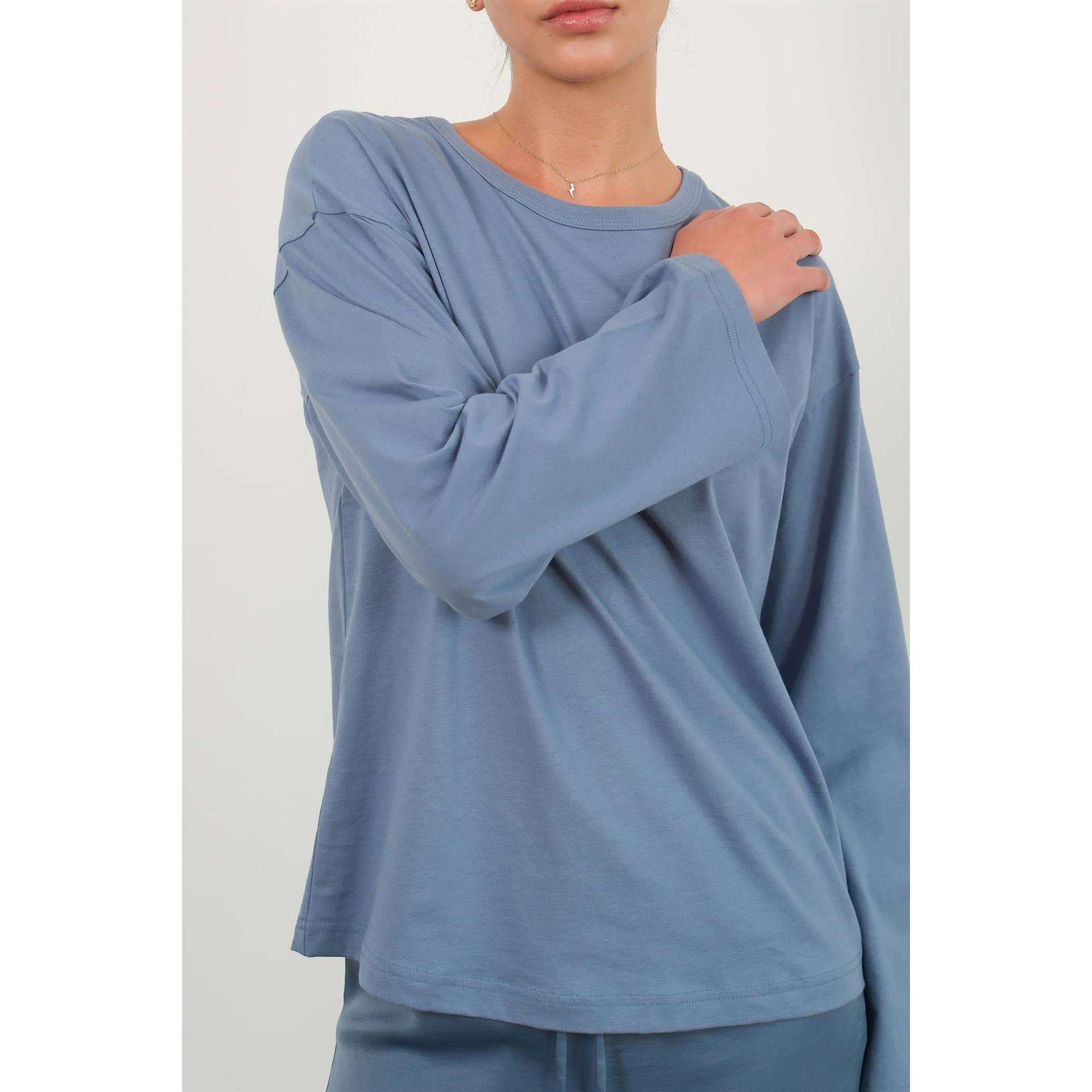 HYFVE – wholesale T-shirt (utan tryck) – Dam – Långärmad T-shirt med rund hals4