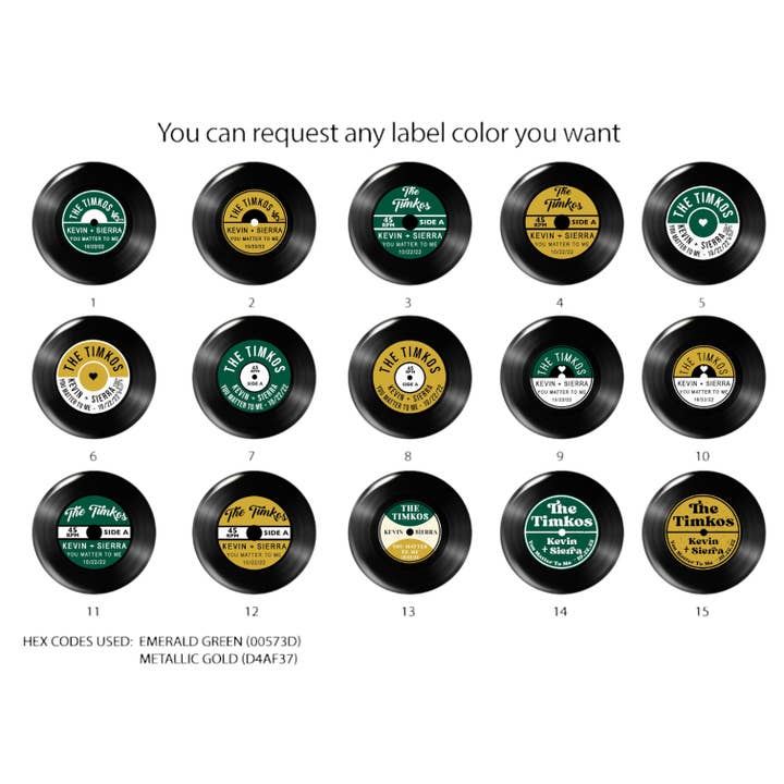 One Team Blessed - Wholesale Party Favor - Custom Magnet Wedding Favors for Guests Vinyl Record Magnets
