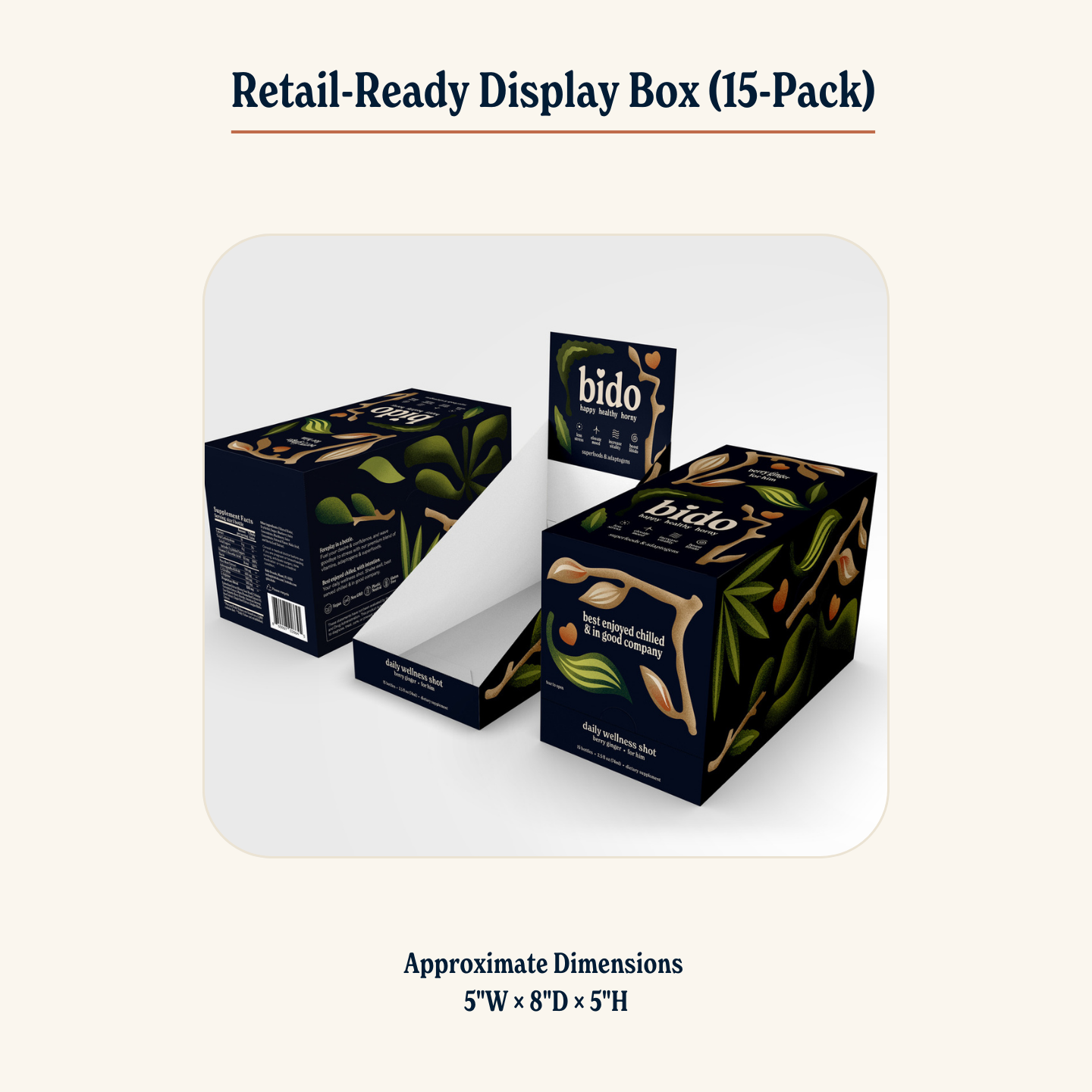 Bido – wholesale Wellness juice/tonic – Wellness Shots & Adaptogen Drinks | For Him (Berry Ginger)3