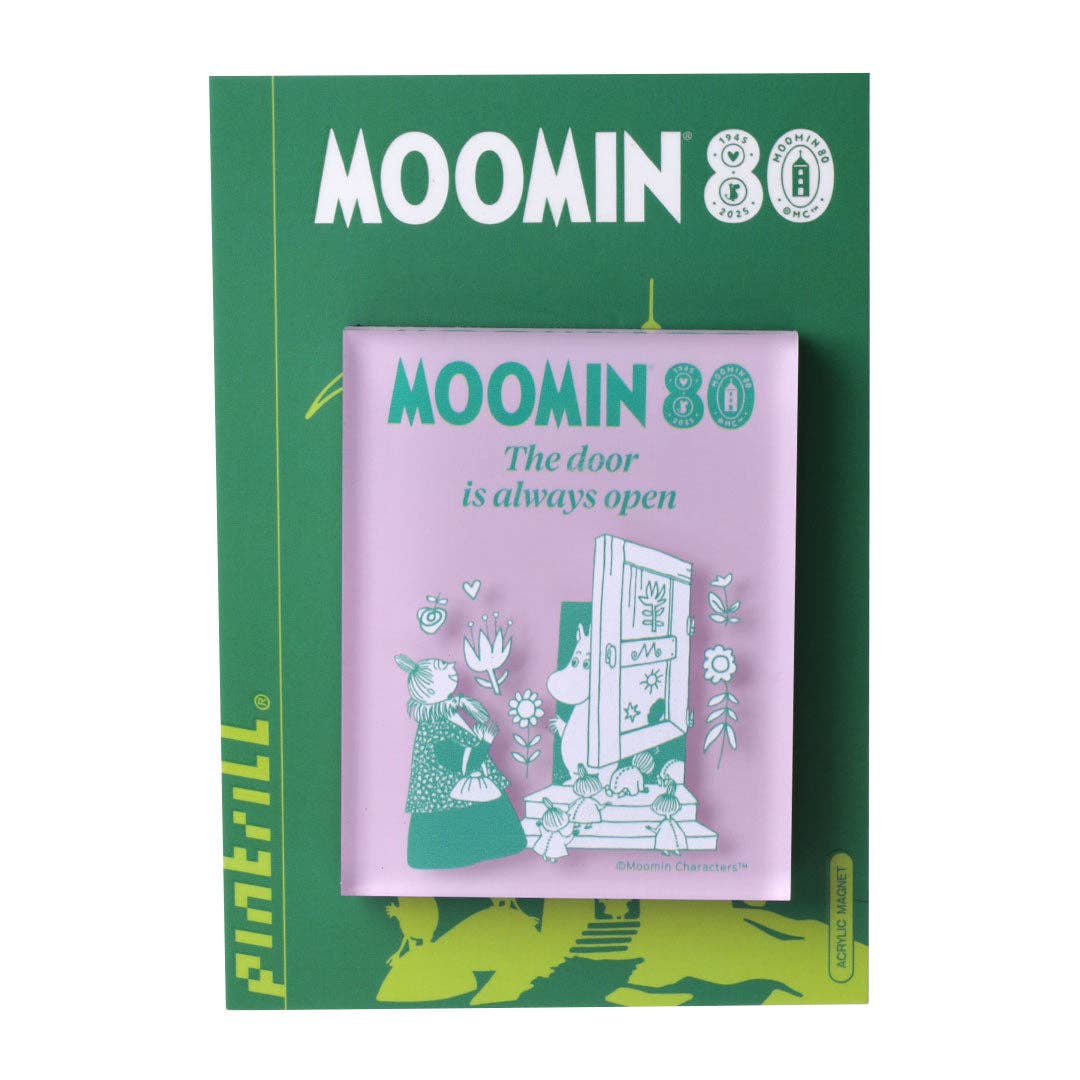 PINTRILL - Wholesale Magnet - Moomin 80th The Door is Always Open Acrylic Magnet1
