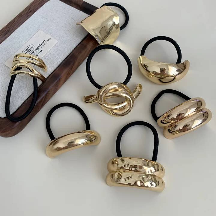 Sweet Cherry Sky - Wholesale Hair Tie - Gold Metal Hair Tie Hair Accessory Hair Band