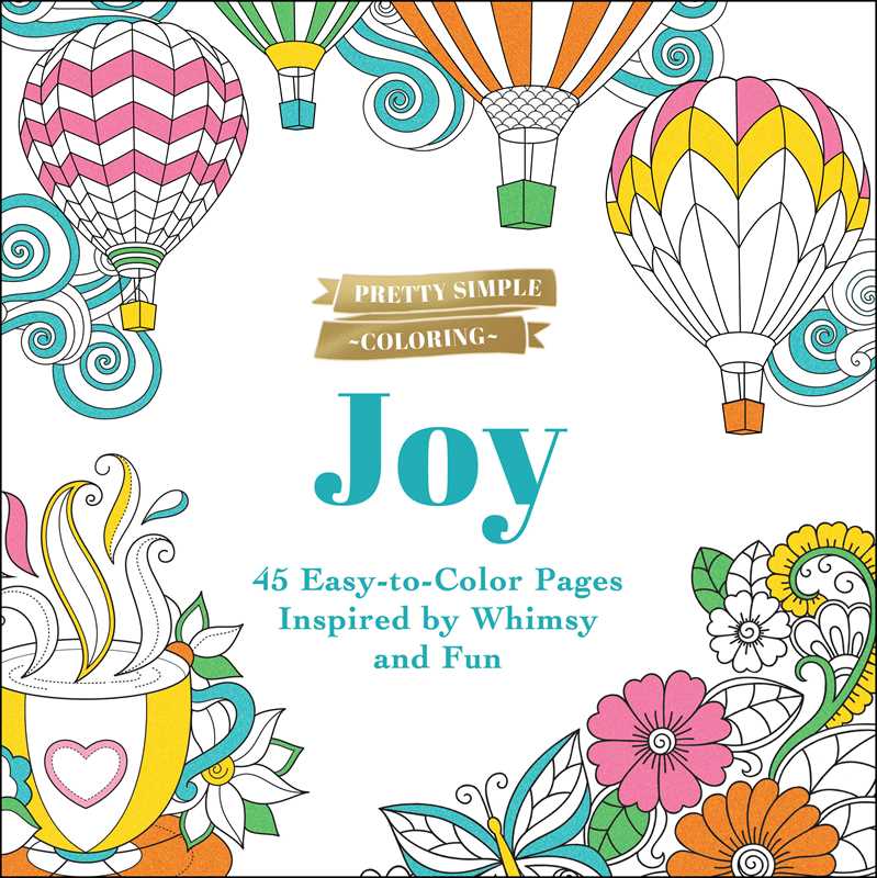 Simon & Schuster - Wholesale Coloring & Activity Book - Adult - Pretty Simple Coloring: Joy by Adams Media0