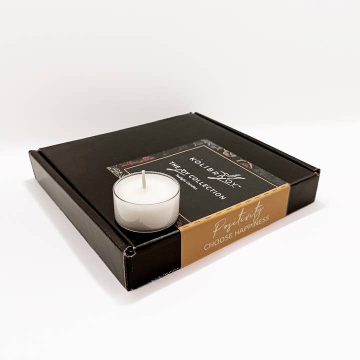 KolibriJoy Positivity 'Choose Happiness'- Tealight Set of 14 for wholesale by Formulary 55