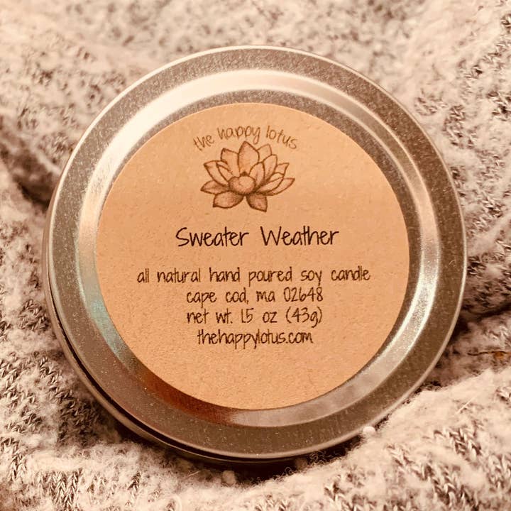 Bougies météorologiques de 1,5 oz - Parfum automnal pour la vente par The Happy Lotus