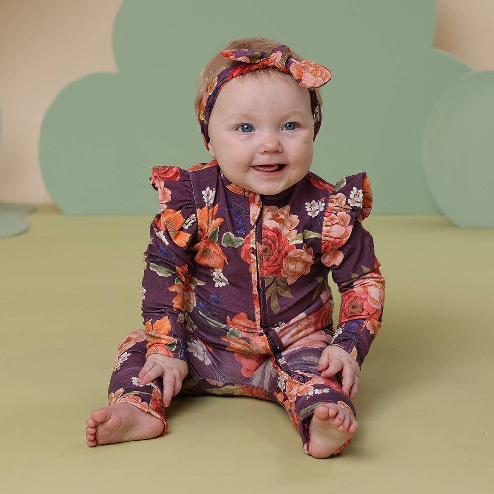 Snuggle Hunny - Wholesale Jumpsuit – Baby - Sienna Organic Snugglesuit Convertible Romper with Frill0