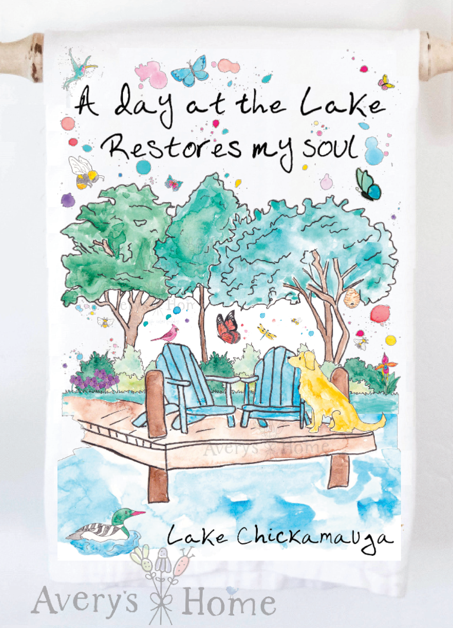 Avery's Home - Wholesale Tea Towel - A Day at the Lake or River Customizable Tea Towel17