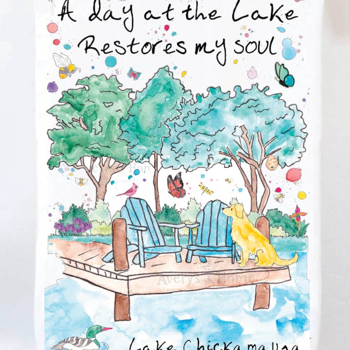 Avery's Home - Wholesale Tea Towel - A Day at the Lake or River Customizable Tea Towel17