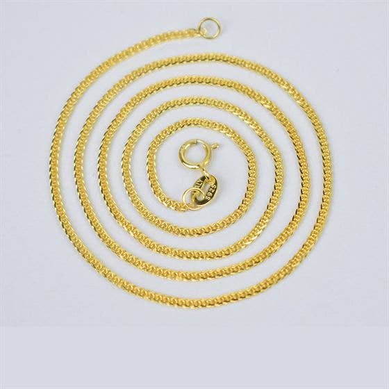 Chaîne Spiga simple en or jaune 18 pour la vente par Royalbee