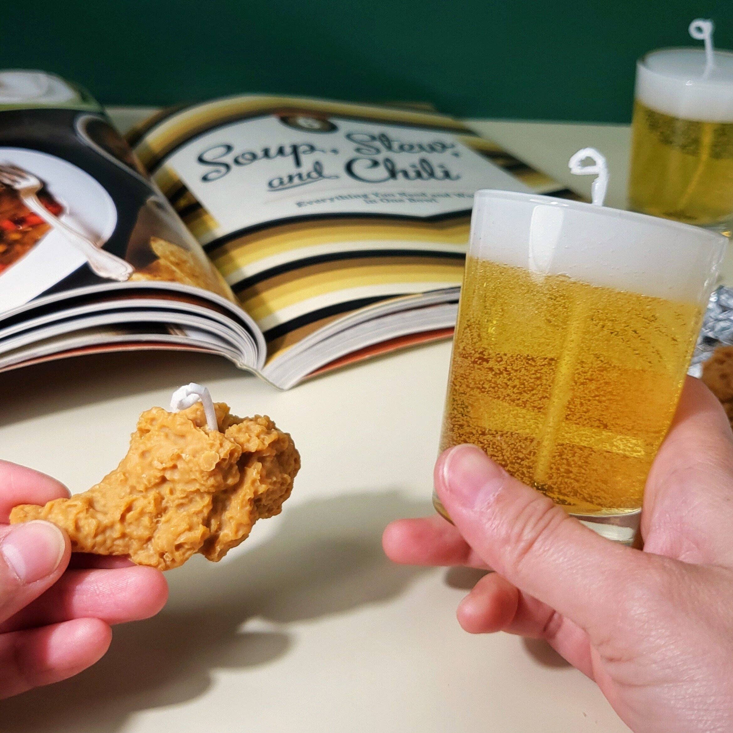 Duckling Candle - Wholesale Novelty Candle - Fried Chicken Candles Crispy Fried Chicken Wing Candles6