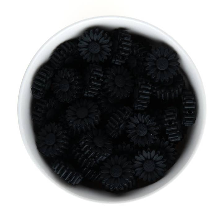 Cara & Co Silicone Craft Supply - Wholesale Craft Supplies - Daisy Silicone Focal Beads0