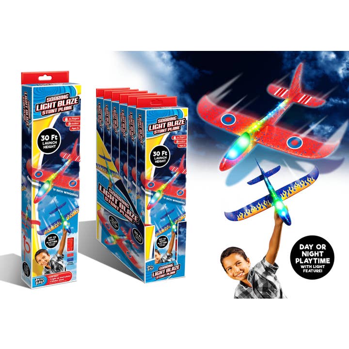 Soaring Light Blaze 19" Stunt Planes 6-unit Displays for wholesale by Anker Play Products