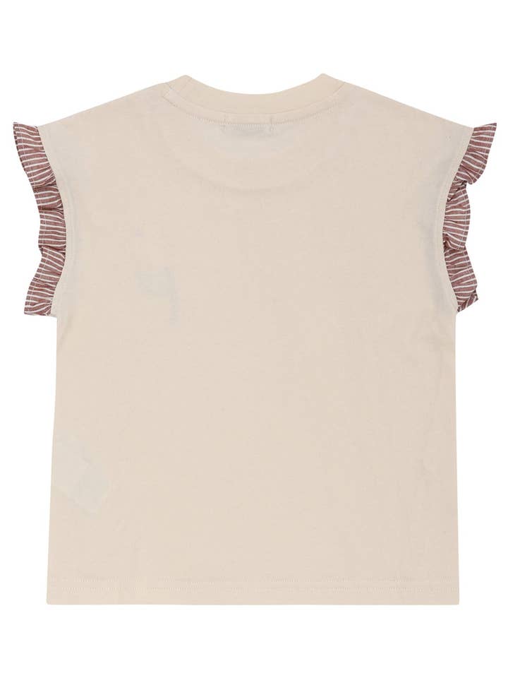 ToTo Heros - Wholesale T-Shirt - Kids - Ruffle Sleeve Flower Embroidery T-Shirt2