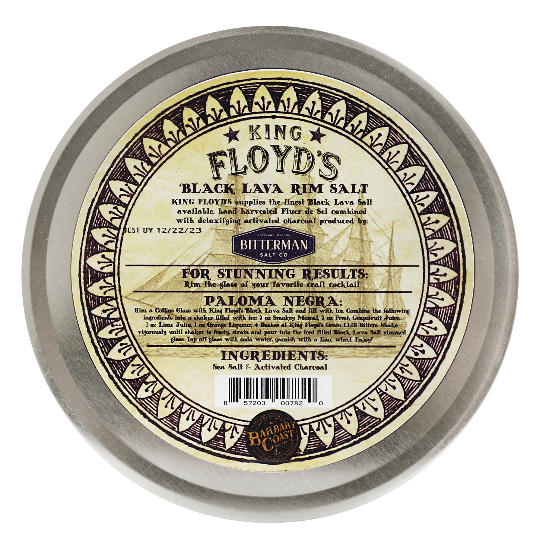 King Floyd’s - Wholesale Salt - KING FLOYD'S Black Lava Rim Salt1