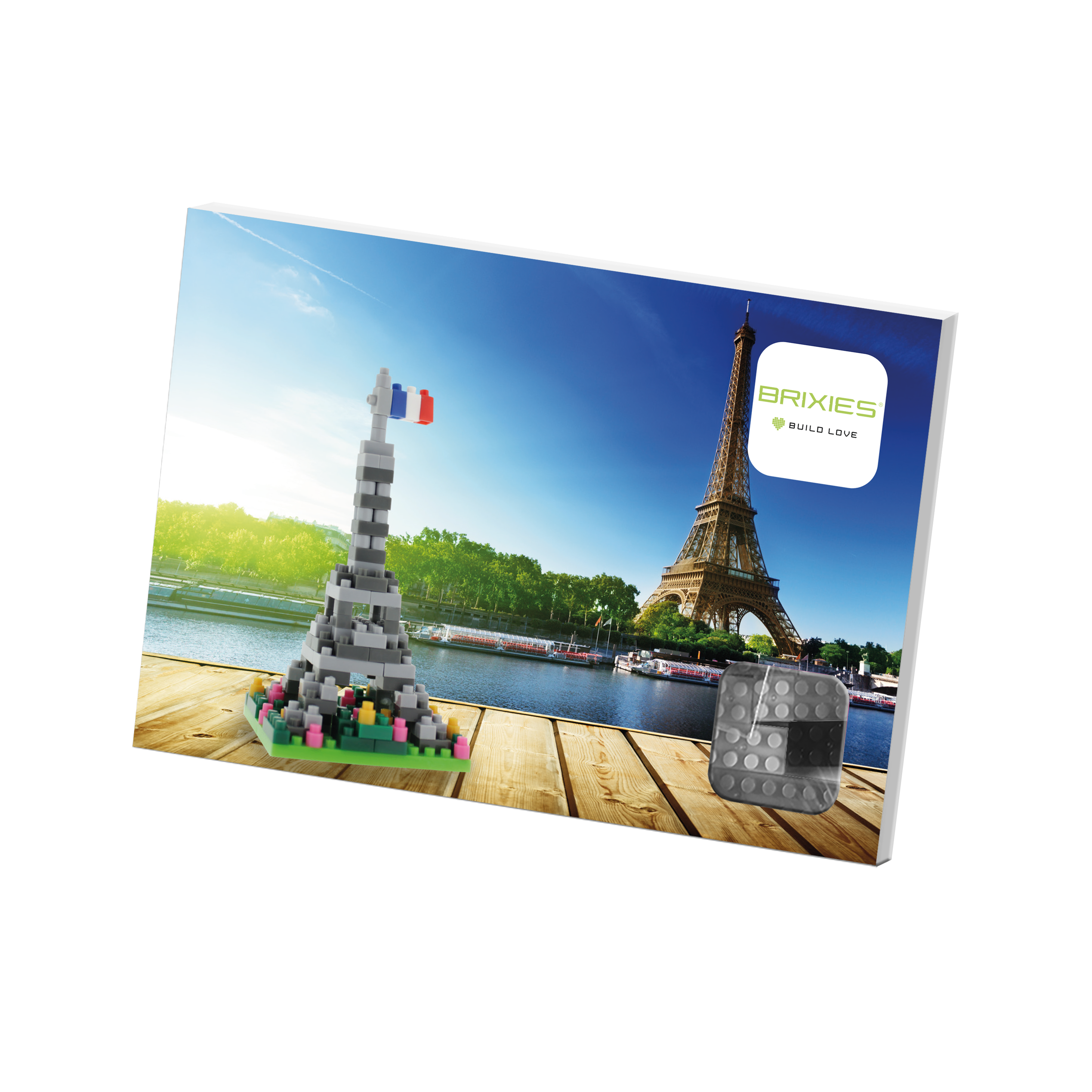 Brixies - Wholesale Build-a-Toy - Kids - BRIXIES Eiffel Tower postcard3
