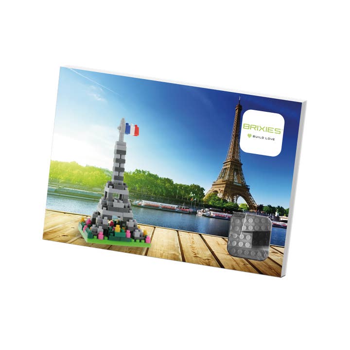 Brixies - Wholesale Build-a-Toy - Kids - BRIXIES Eiffel Tower postcard3
