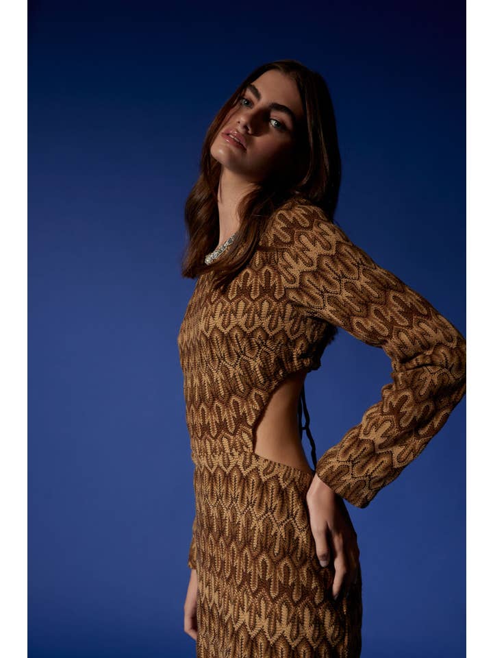 Virago Barcelona - Wholesale Dress - Women's - Nadi Dress Brown1