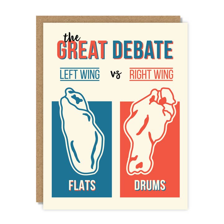 Tiny Buffalo Designs Co. – wholesale Vardagliga hälsningskort – Det stora debattkortet