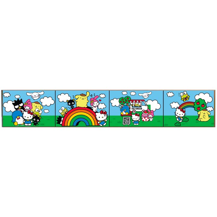 Hello Kitty & Friends A Day At The Park 36" x 6" Wall Art for wholesale by Silver Buffalo
