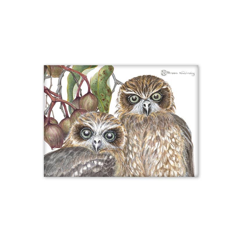 STUDIO NIKULINSKY - Wholesale Magnet - Tin Magnet: Boobook Owls