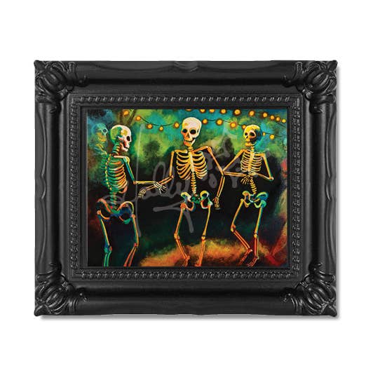 "The Afterparty" Mini Masterpiece Framed Print for wholesale by Holly Bones