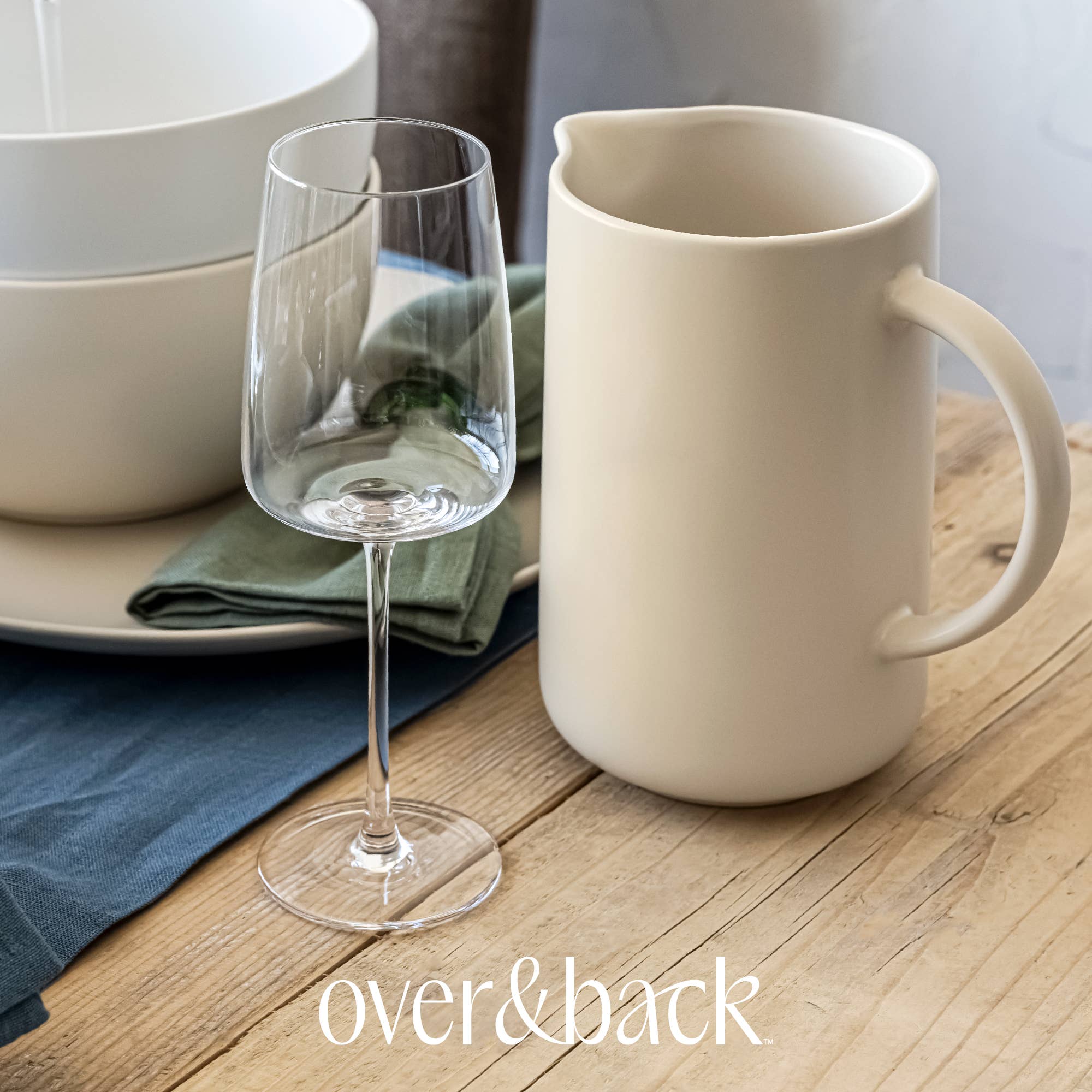 over&back - Wholesale Wine Glass - Modern Mouth-Blown Glassware – Service for 411