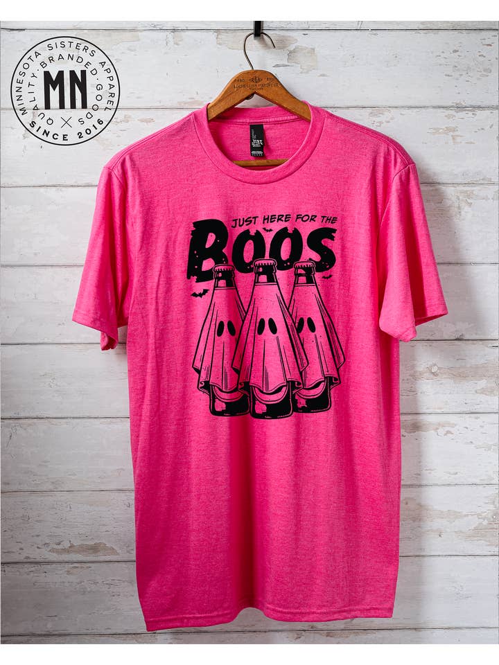 Minnesota Sisters - Wholesale Screen Printed T-Shirt - Unisex - Just Here for the Boos T-Shirt3
