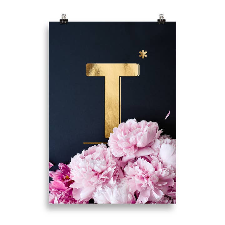 Pioenen ABC | letter T voor wholesale door HEARTMADE Prints
